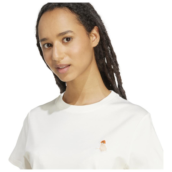 Adidas Γυναικεία κοντομάνικη μπλούζα Cat Patch Tee